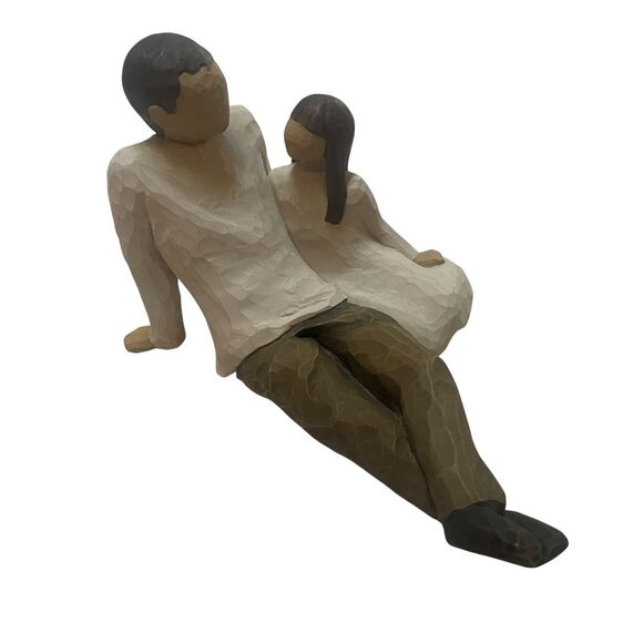 Willow Tree Father and Daughter Sculpted Hand-Painted Figurine Demdaco 2000 - Picture 1 of 7